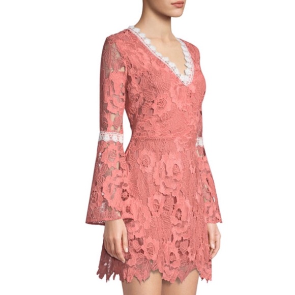 Alexia Admor Ruffled Long Sleeve Lace Dress  NWT - Picture 5 of 6
